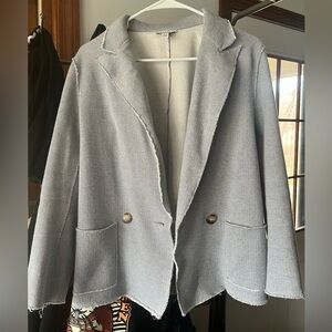 Topshop light blazer light blue women's size US 2